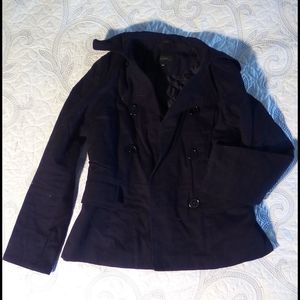 Black peacoat
